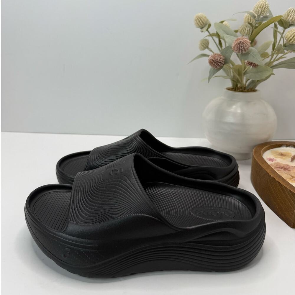 Clove Supercush Recovery Slide Comfort Lightweight Black Women 8/Men 7 NWOB